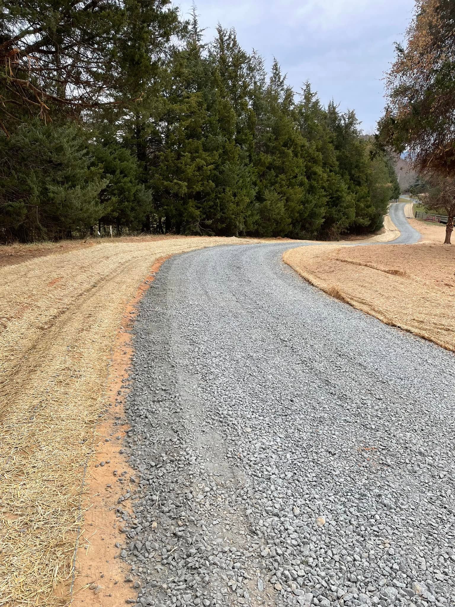 Gravel road construction